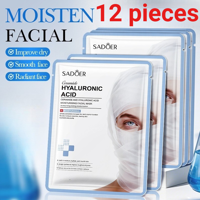 Sheet Face Mask Pack - Lot de 12 masques faciaux hydratants