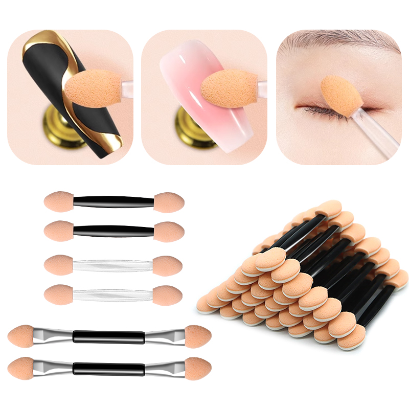 Beauty And Makeup Quotes - 10/30/50 PIÈCES Éponge à ongles jetable