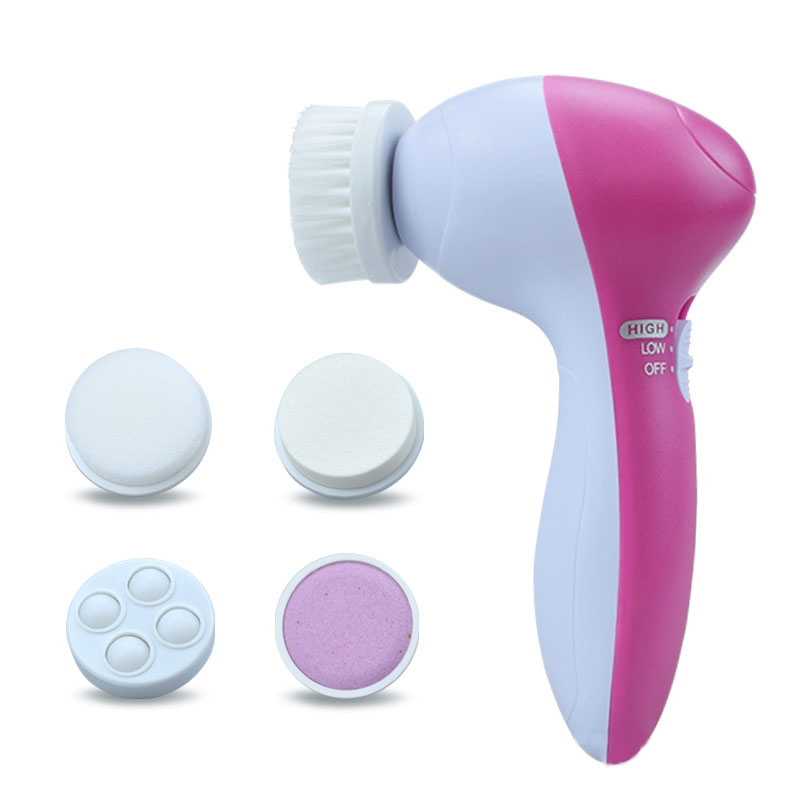Electric Face Cleanser Brush - Brosse nettoyante visage 5 en 1,