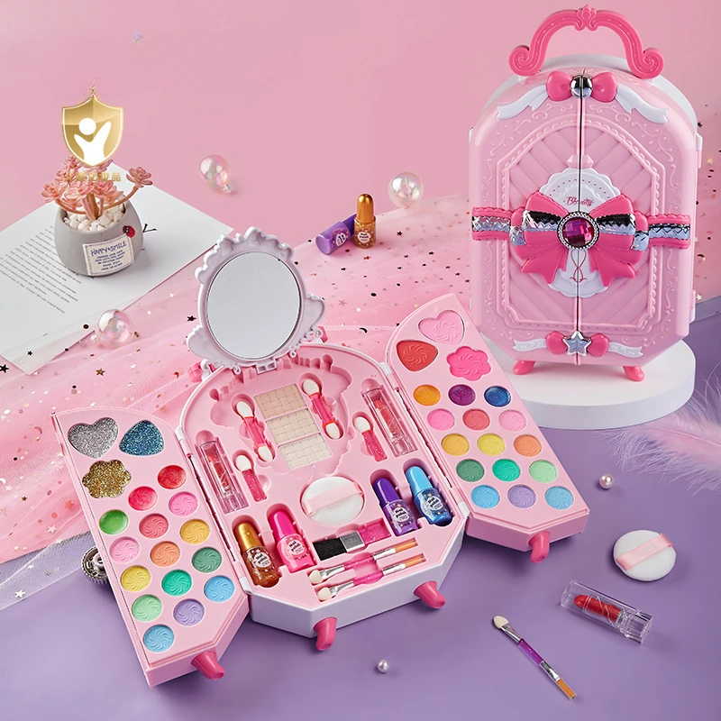 Beauty Makeup Kit - Jouet cosmétique sûr pour fille, princesse,