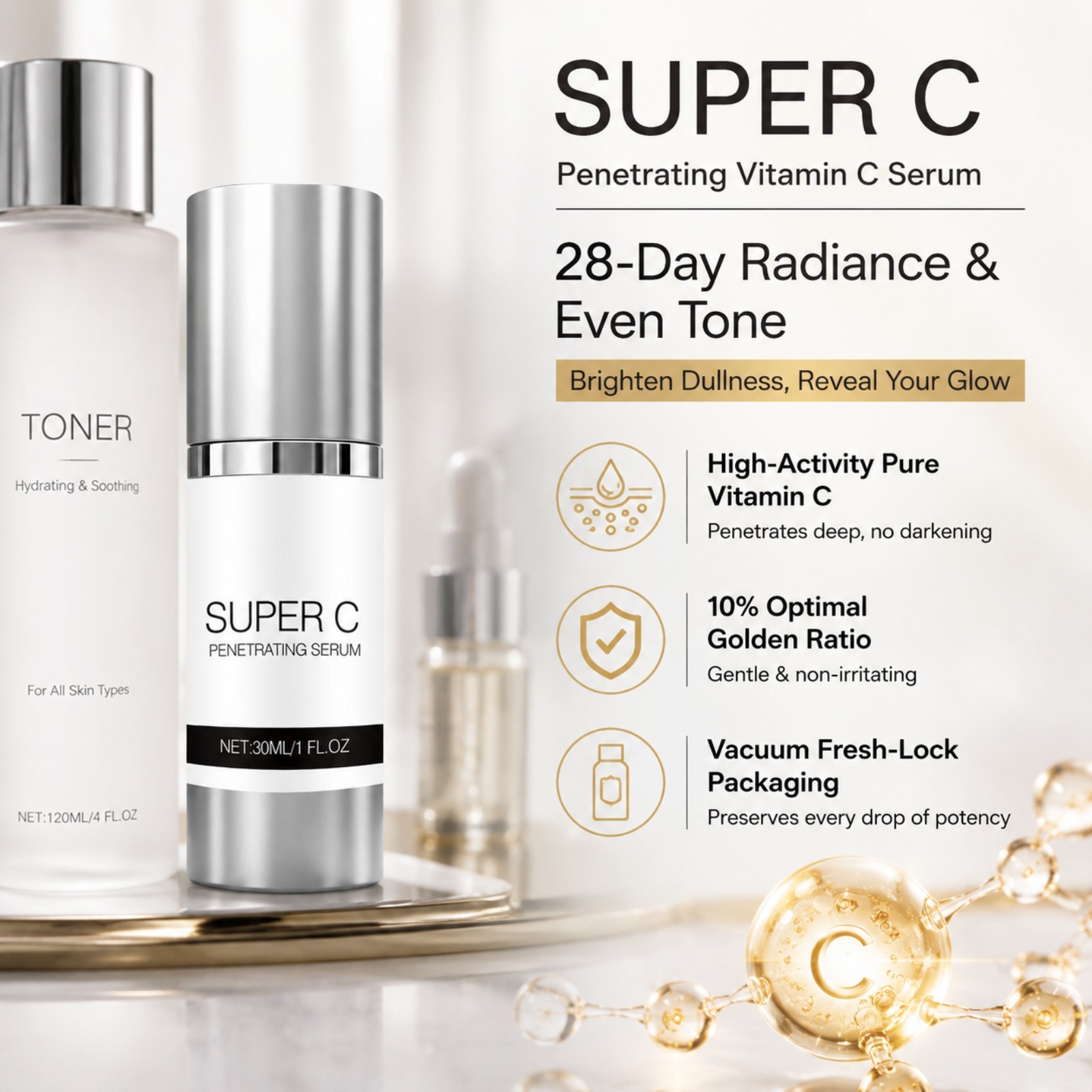 Sérum à la vitamine C pénétran - Vitamin C Serum Face avis et prix