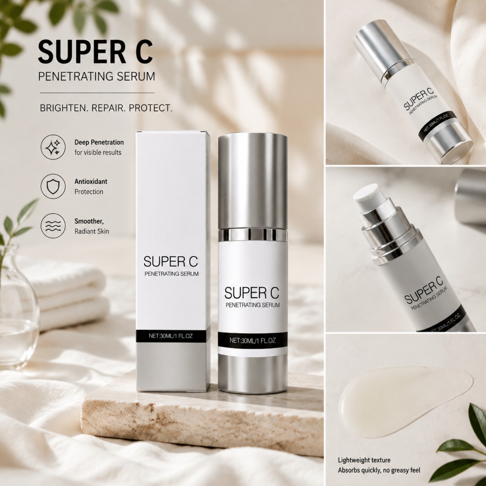Sérum à la vitamine C pénétran - Vitamin C Serum Face avis et prix