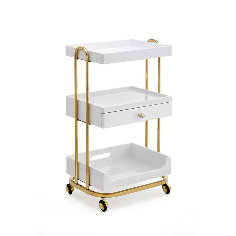Chariot de Salon Moderne Or et - Beauty Makeup Trolley avis et prix