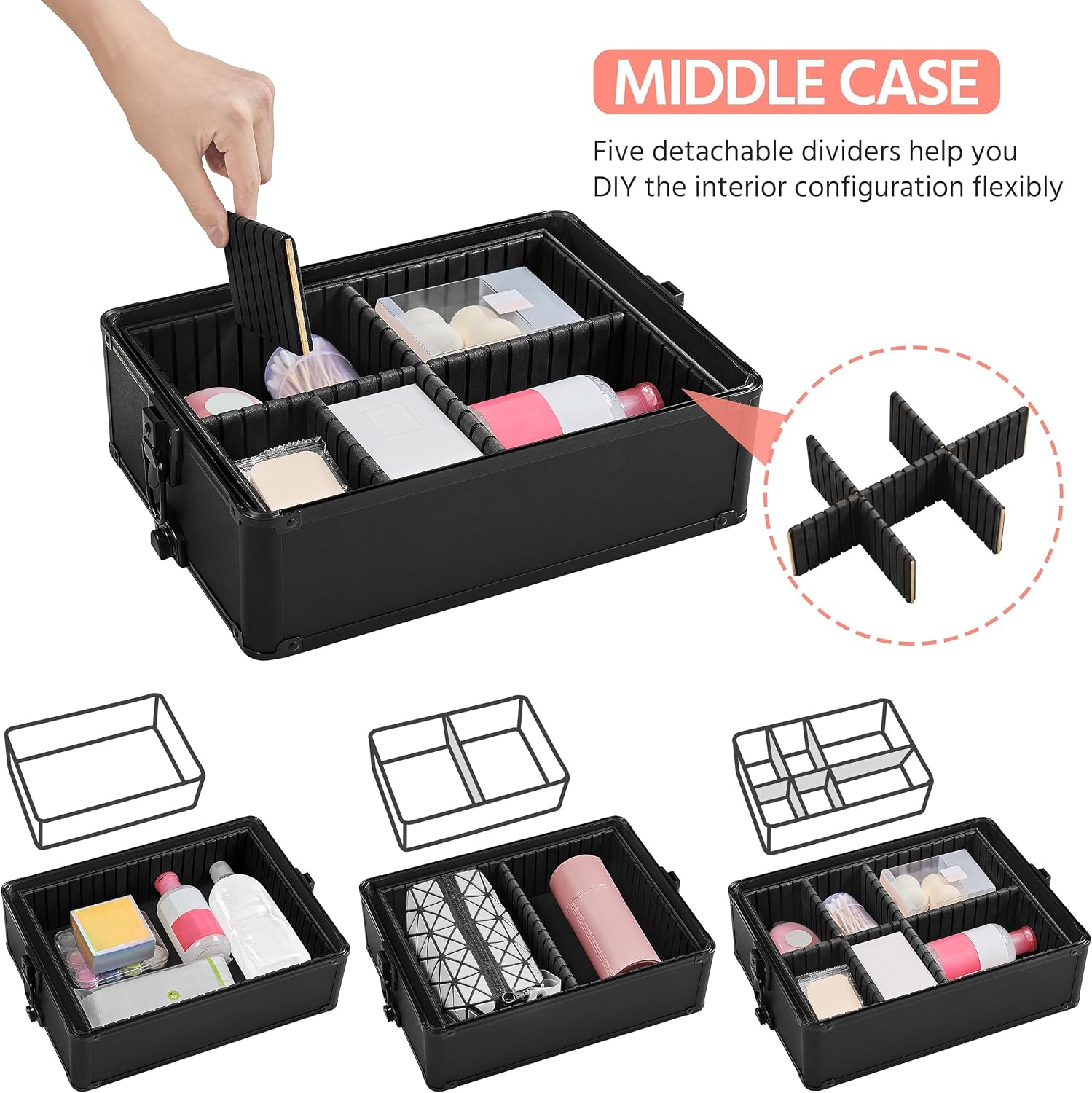 Valise de maquillage à roulett - Makeup Beauty Set avis et prix